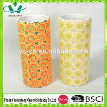 China-Lieferant Großhandels-keramischer Vase mit Blume